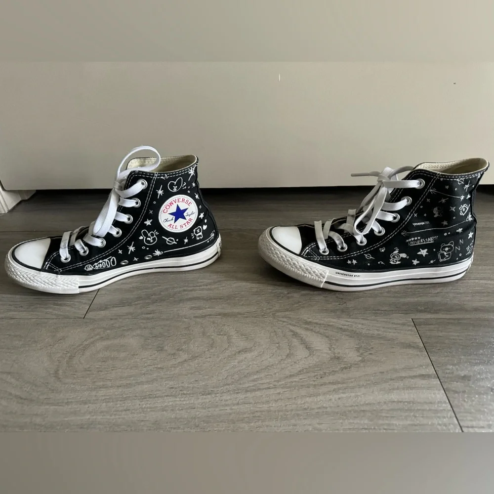 RARE! BT21 Converse Hi Tops - W 6.5 | M 4.5 - Picture 6 of 9